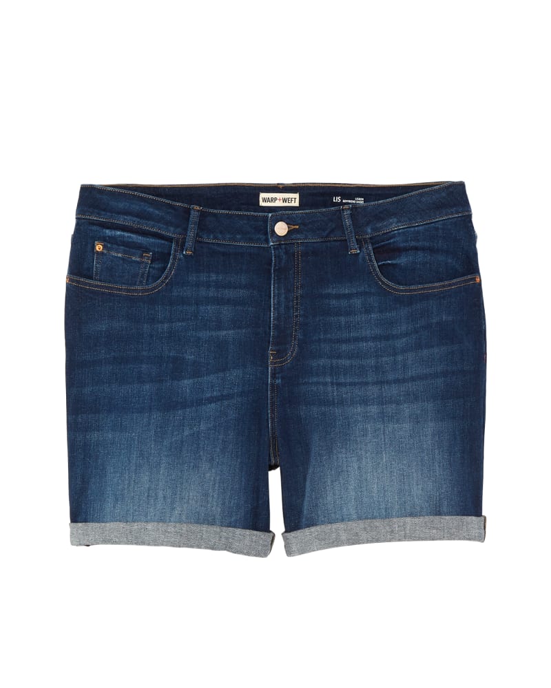 Front of plus size Poplar Boyfriend Short by Warp + Weft | Dia&Co | dia_product_style_image_id:123141